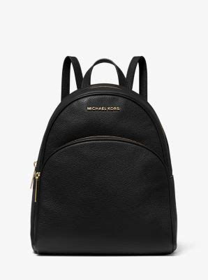 michael kors abbey red|Abbey Medium Pebbled Leather Backpack .